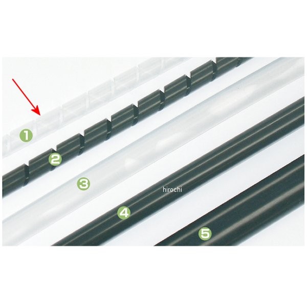 20990002 アクティブ ACTIVE スパイラルチューブ 1m 白