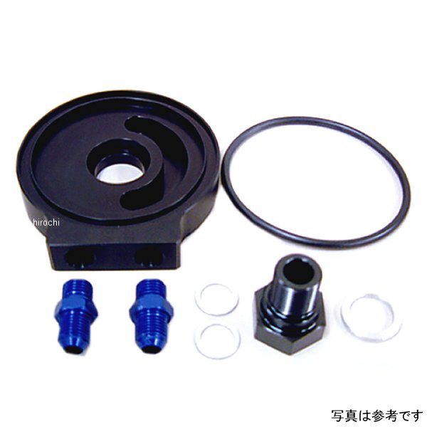 14051105B アクティブ ACTIVE オイルクーラー取り出しセット 補修用パーツ #6 74年-76年 CB400F 黒