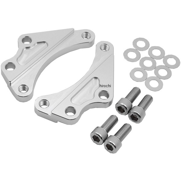 1473005S アクティブ ACTIVE フロントキャリパーサポート ブレンボ40mmピッチ&STDローター径 87年-14年 スズキ、ヤマハ シルバー