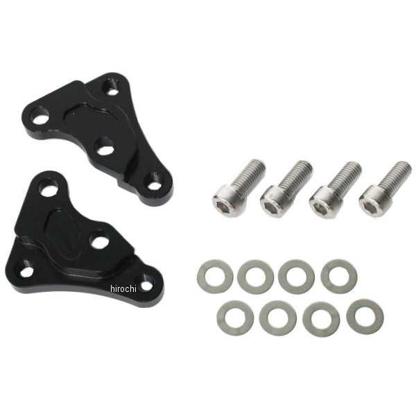 1477005B アクティブ ACTIVE フロントキャリパーサポート ブレンボ40mmピッチ&大型ローター対応 90年-06年 GPZ900R、ZRX400 黒