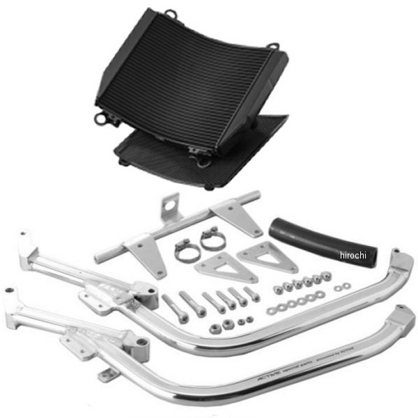 5050006B アクティブ ACTIVE ビッグラジエーター コアASSY 車種別ビッグラジエーターキット用 コアガード付 85年-08年 V-MAX1200 黒