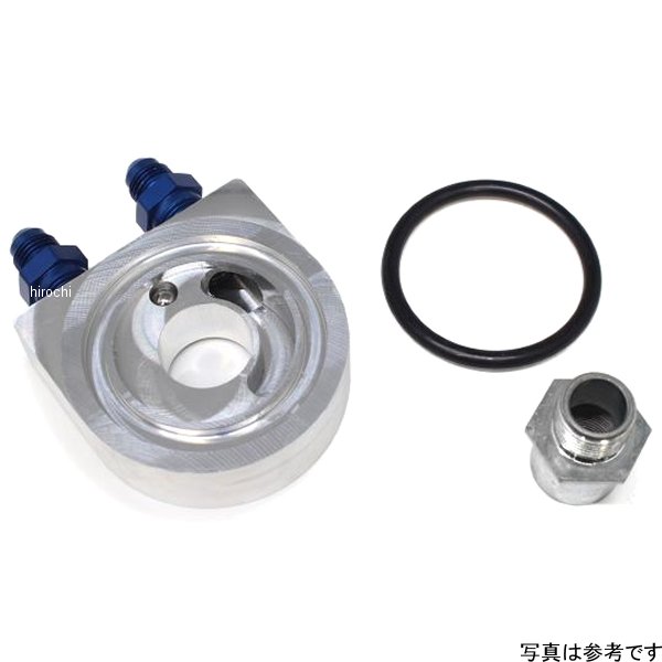 14051121 アクティブ ACTIVE オイルクーラー取り出しセット 補修用パーツ #6 02年-07年 CB400SF、CB400SB 青