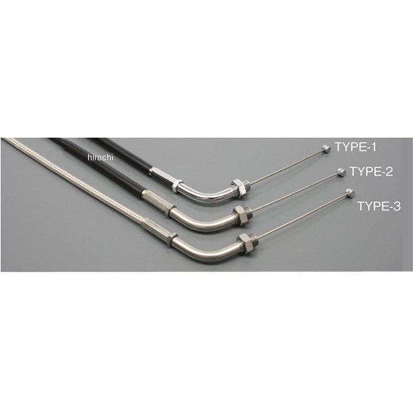 1060154 アクティブ ACTIVE アジャスタブルスロットルワイヤー タイプ3 汎用 700mm ステンレス/アウターメッシュ