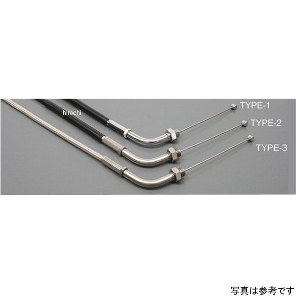 1060156 アクティブ ACTIVE アジャスタブルスロットルワイヤー タイプ3 TMR専用 引き戻し共通 800mm ステンレス/メッシュ