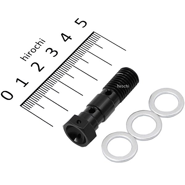 14992527 アクティブ ACTIVE バンジョーボルト P1.25W ダブル 黒