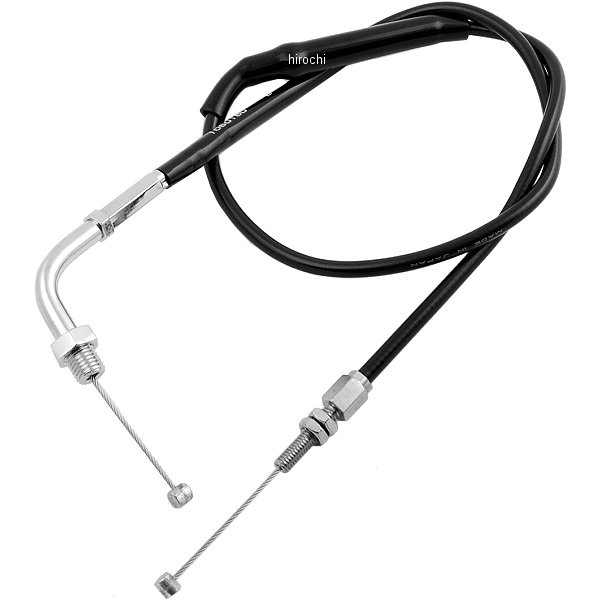 1060180 アクティブ ACTIVE アジャスタブルスロットルワイヤー タイプ1 汎用 800mm メッキ/黒