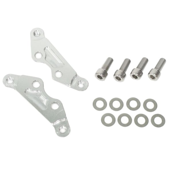 1473011S アクティブ ACTIVE フロントキャリパーサポート brembo 40mm ピッチ&大型ローター対応 93年以降 V-MAX1200、FZS1000 シルバー