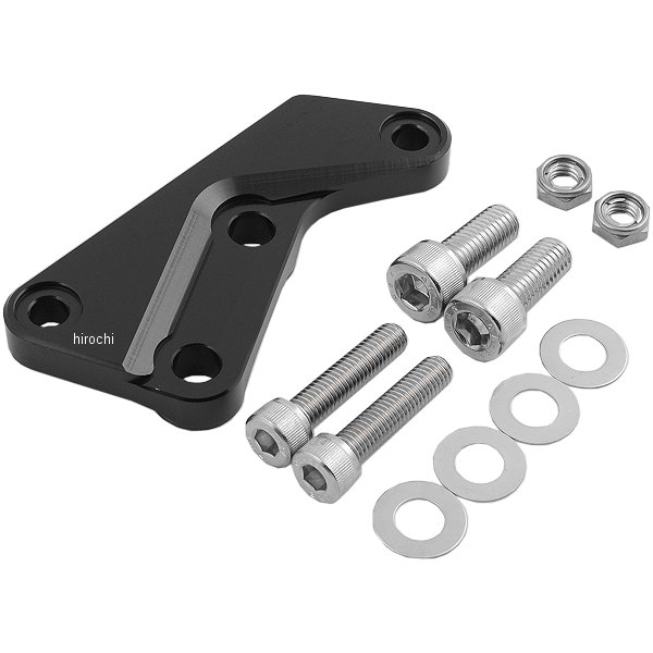 30100074B アクティブ ACTIVE フロントキャリパーサポート ブレンボ40mmピッチ&STDローター径対応 13年-16年 グロム 黒