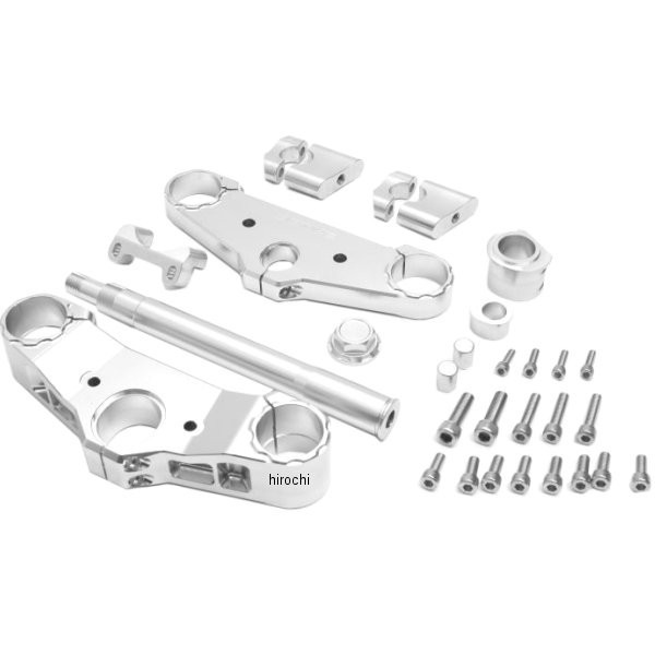 13610007 アクティブ ACTIVE コンバーチブルステムキット フォーク径φ43 ハンドルφ28.6 03年-15年 CB1300SF シルバー