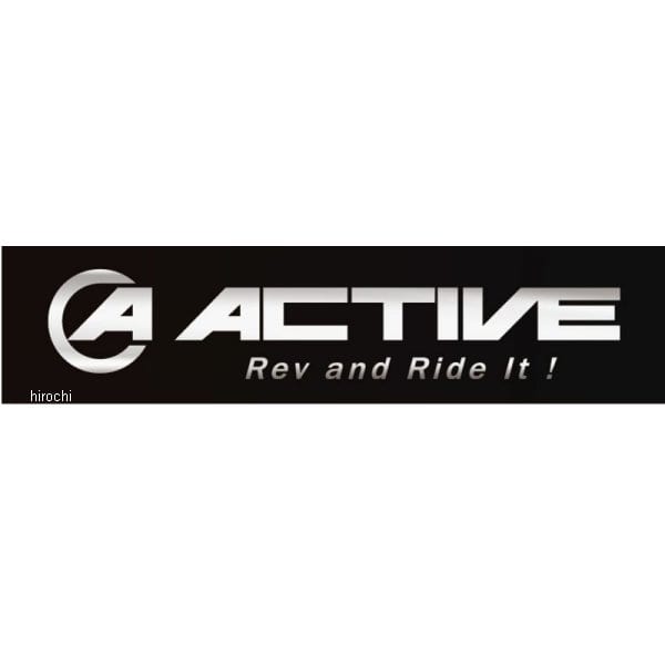 1999124 アクティブ ACTIVE AC メタルステッカー (24mmx100mm)