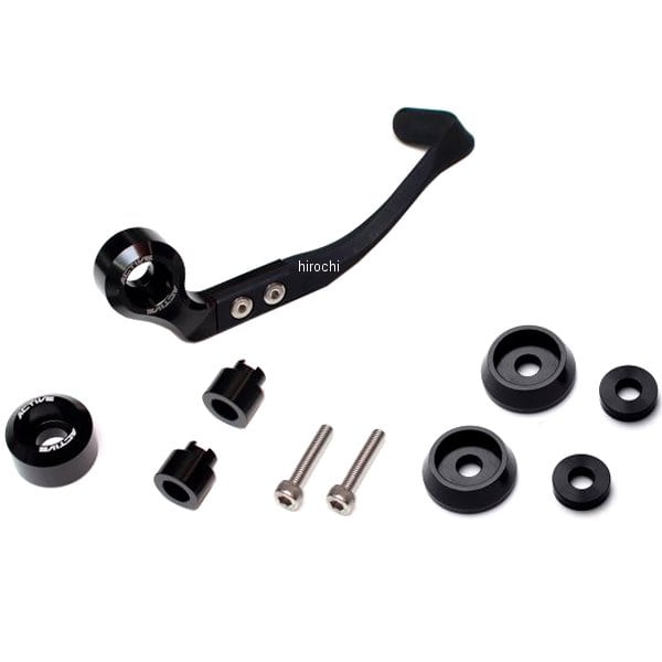 30801Y06 アクティブ ACTIVE ブレーキレバーガード&バーエンド フルセット ヤマハM6用 黒