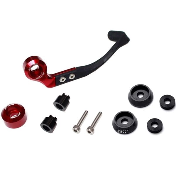 30802Y06 アクティブ ACTIVE ブレーキレバーガード&バーエンド フルセット ヤマハM6用 赤