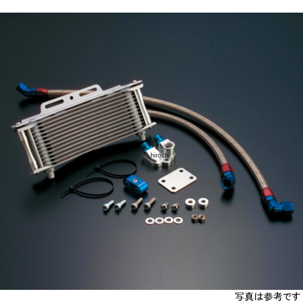 AC14037310 ACTIVE アクティブ オイルクーラーキット サイド廻し/ラウンド #8 9-10R Z1000R、Z1000J シルバー