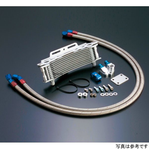 AC14038810 ACTIVE アクティブ オイルクーラーキット 下出し/ラウンド #8 9-10R Z1000R、Z1000J シルバー