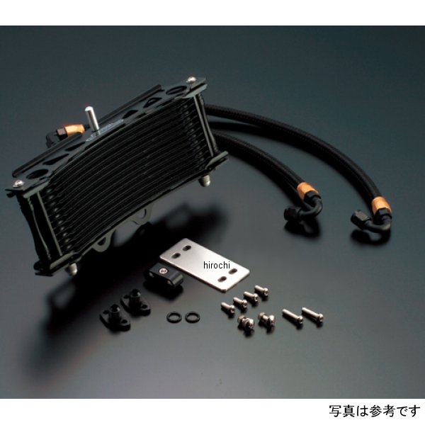 AC14033613BC アクティブ オイルクーラーキット サーモ対応 ラウンド #6 9-13R 93年-96年 XJR400、95年-07年 XJR400R ブラック仕様