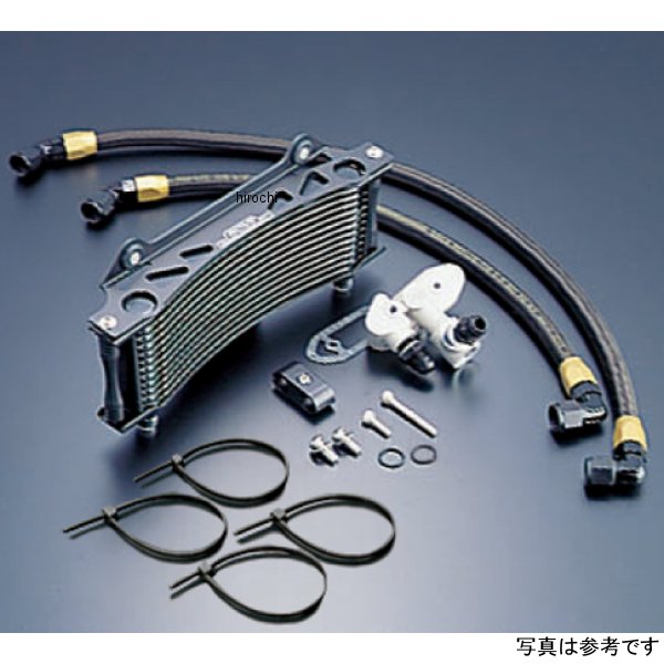 AC14035310BC ACTIVE アクティブ オイルクーラーキット サーモ対応 サイド廻し/ラウンド #6 9-10R 93年  GSX1100S ブラック仕様