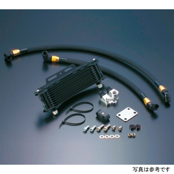 AC14037310B ACTIVE アクティブ オイルクーラーキット サイド廻し/ラウンド #8 9-10R Z1000R、Z1000J ブラック仕様