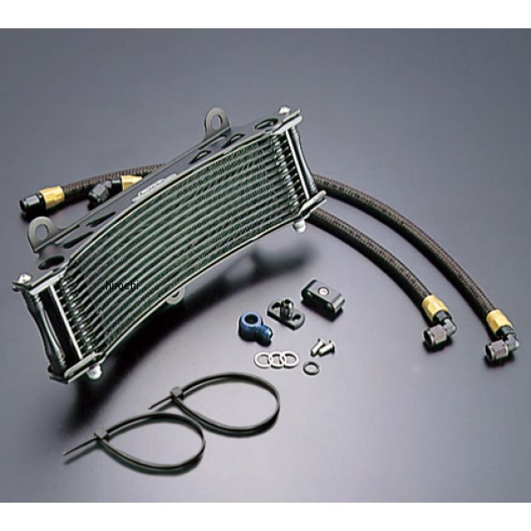 AC14038413BC ACTIVE アクティブ オイルクーラーキット サーモ対応 ラウンド #6 11-13R ゼファー1100、ゼファー1100RS ブラック仕様