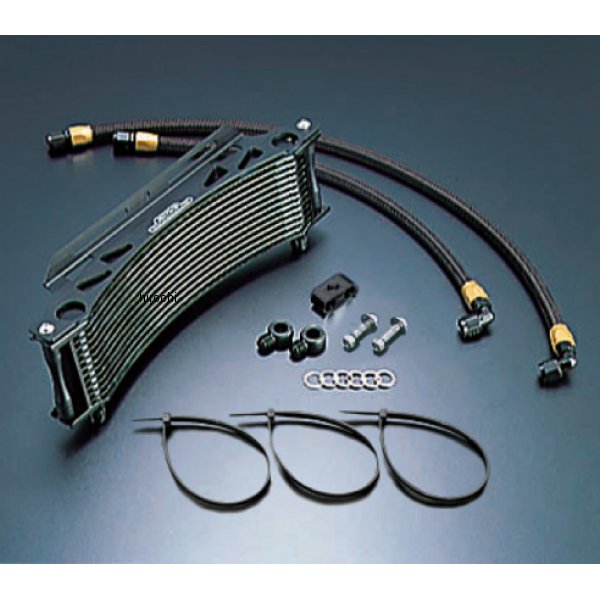 AC14039113B ACTIVE アクティブ オイルクーラーキット ラウンド #6 9-13R 08年以前  ZRX1200、ZRX1100 ブラック仕様