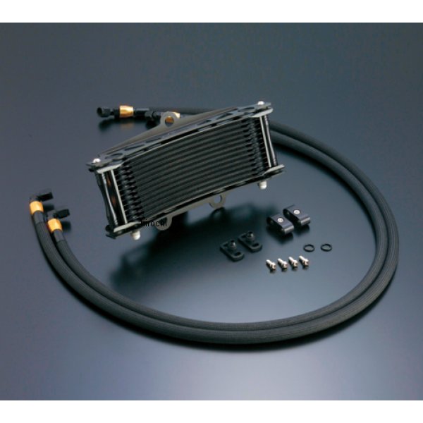 AC14047913BC ACTIVE アクティブ オイルクーラーキット サーモ対応 サイド廻し/ラウンド#6 9-13R  ゼファー400、ゼファーX ブラック仕様