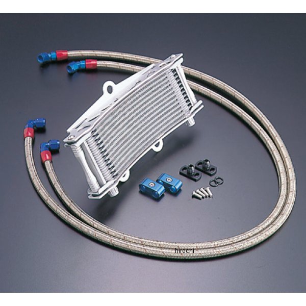 AC14047913C ACTIVE アクティブ オイルクーラーキット サーモ対応 サイド廻し/ラウンド #6 9-13R  ゼファー400、ゼファーX シルバー