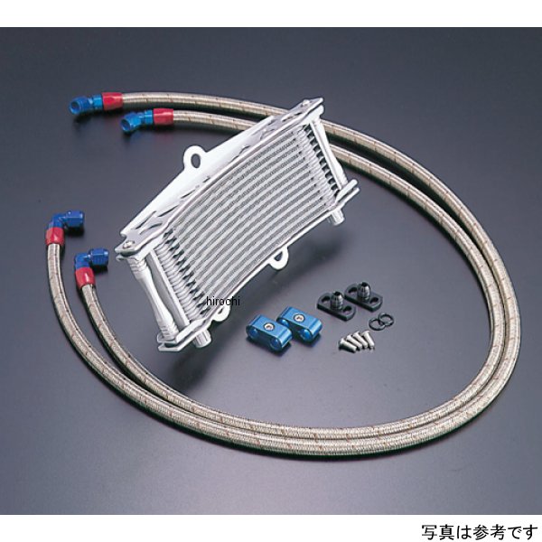 AC14057513C ACTIVE アクティブ オイルクーラーキット サーモ対応 サイド廻し/ラウンド #6 9-13R  ゼファー750、ZR-7 シルバー