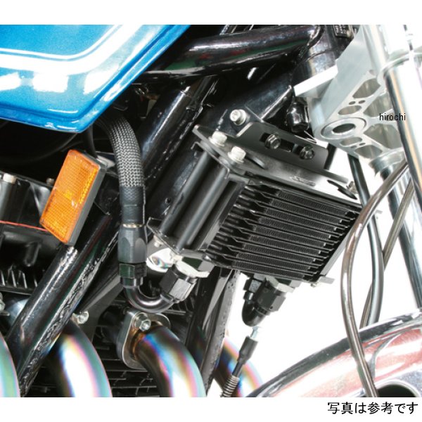 AC14057710B アクティブ オイルクーラーキット上廻し前/ストレート#8 4.5-10R  Z1、Z2 等 ブラック(耐熱ホースカバー仕様)