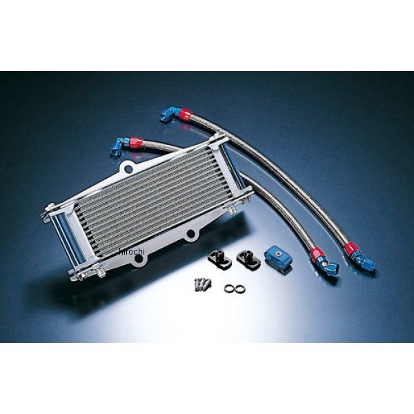 AC14057810 ACTIVE アクティブ オイルクーラーキット ストレート #6 9-10R  ゼファー400、ゼファーX、ゼファー750、ZR-7 シルバー