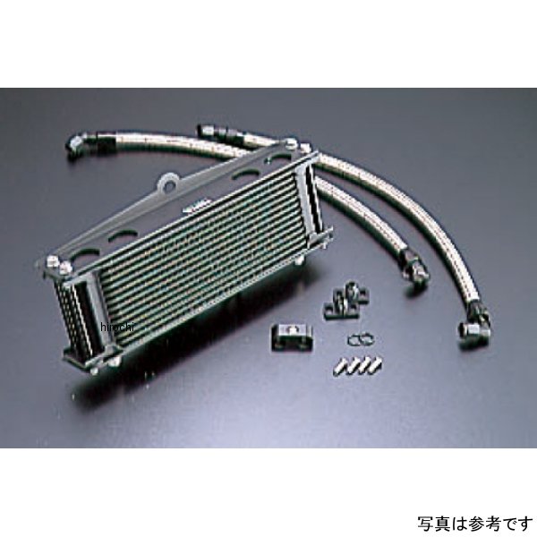 AC14057810BC アクティブ オイルクーラーキット サーモ対応 ストレート #6 9-10R ゼファー400/X、ゼファー750、ZR-7 ブラック仕様