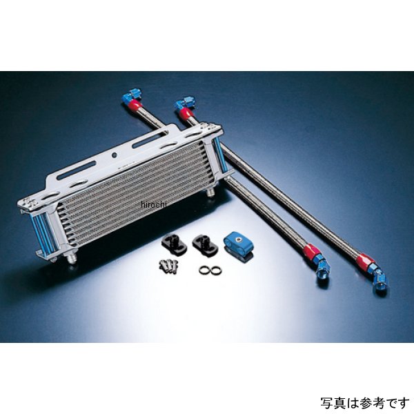 AC14058113 ACTIVE アクティブ オイルクーラーキット ストレート #6 9-13R GPZ400F、Z400GP、Z750GP シルバー