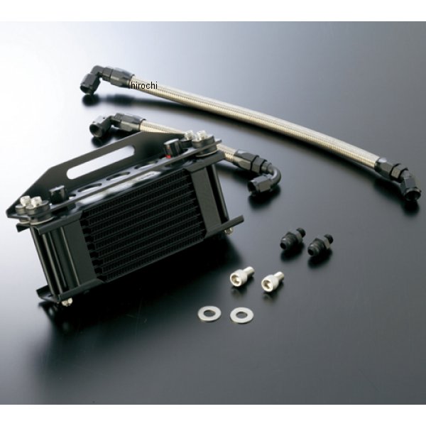 AC14068513B アクティブ オイルクーラーキット 上廻し前/ストレート #8 9-13R 耐熱ホースカバー Z1、Z2 等 ブラック仕様