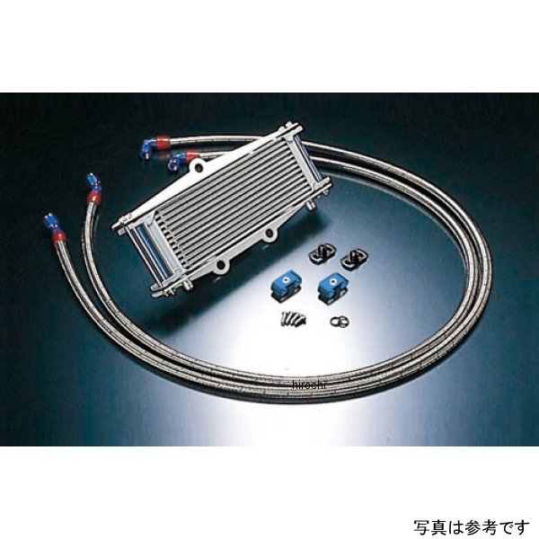 AC14077810C ACTIVE アクティブ オイルクーラーキット サーモ対応 サイド廻し/ストレート #6 9-10R  ゼファー750、ZR-7 シルバー