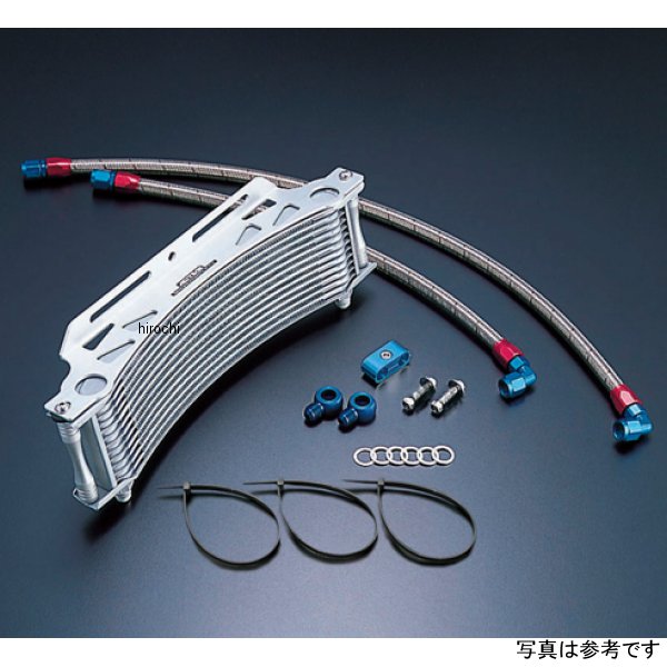 AC14039113 ACTIVE アクティブ オイルクーラーキット ラウンド #6 9-13R 08年以前  ZRX1200、ZRX1100 シルバー