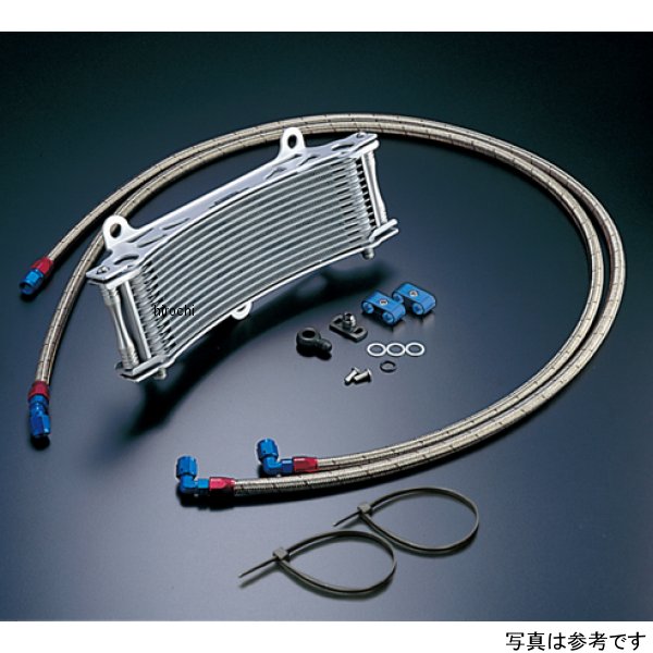 AC14048413 ACTIVE アクティブ オイルクーラーキット サイド廻し/ラウンド #6 11-13R  ゼファー1100、ゼファー1100RS シルバー