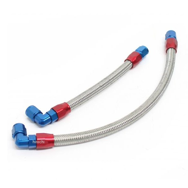 AC14051220 ACTIVE アクティブ オイルクーラーホースセット ストレート #6 9-13R CB750F、CB900F、CB1100F シルバー