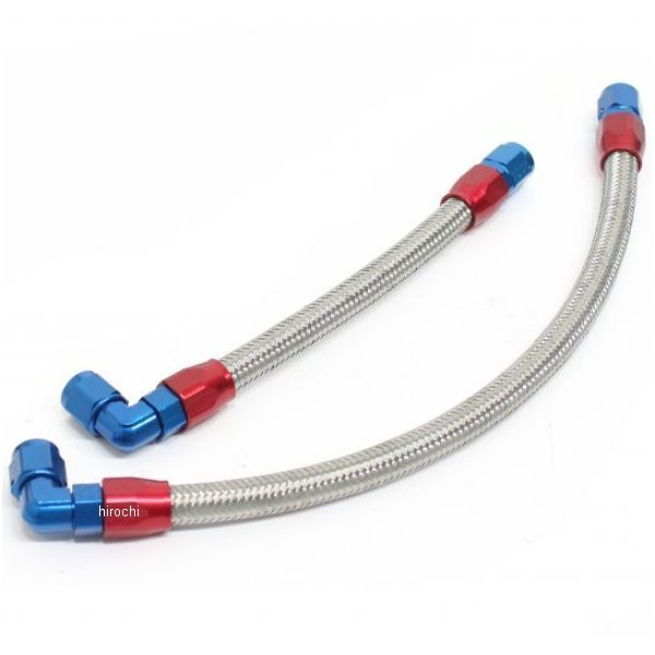 AC14057209 ACTIVE アクティブ オイルクーラーホースセット ストレート #6 9-10/9-13R共通 GPZ400F、Z400GP、Z750GP シルバー