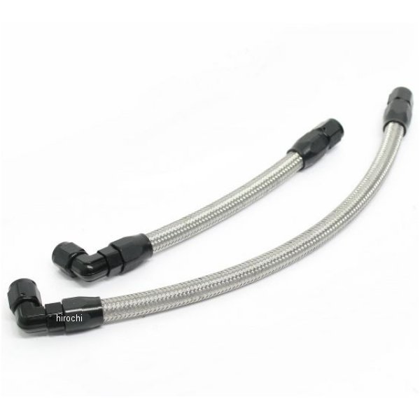 AC14053204B ACTIVE アクティブ オイルクーラーホースセット (横) ストレート #6 4.5-7R 17年以前 SR400、00年以前 SR500 ブラック仕様