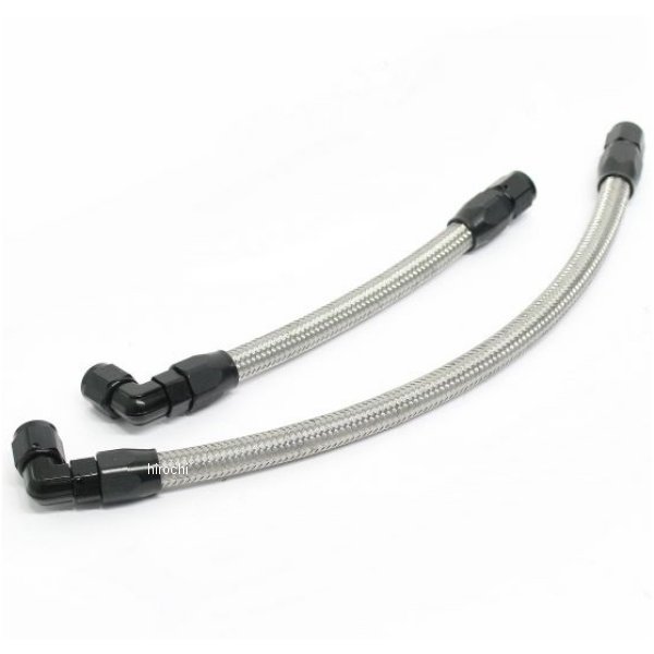 AC14053205BC アクティブ オイルクーラーホースセット サーモ対応 ストレート #6 9-10R XJR400、XJR400R ブラック仕様