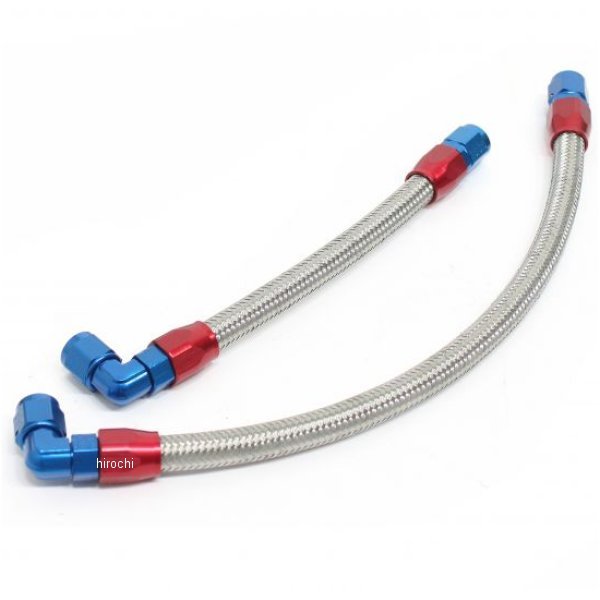 AC14057204C アクティブ オイルクーラーホースセット サーモ対応 ストレート #8 9-10/9-13R共通 Z1、Z2、Z750FX-1、Z1000MK2 シルバー