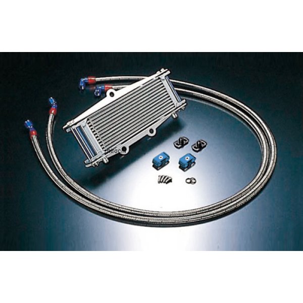 AC14067810C ACTIVE アクティブ オイルクーラーキット サーモ対応 サイド廻し/ストレート #6 9-10R  ゼファー400、ゼファーX シルバー