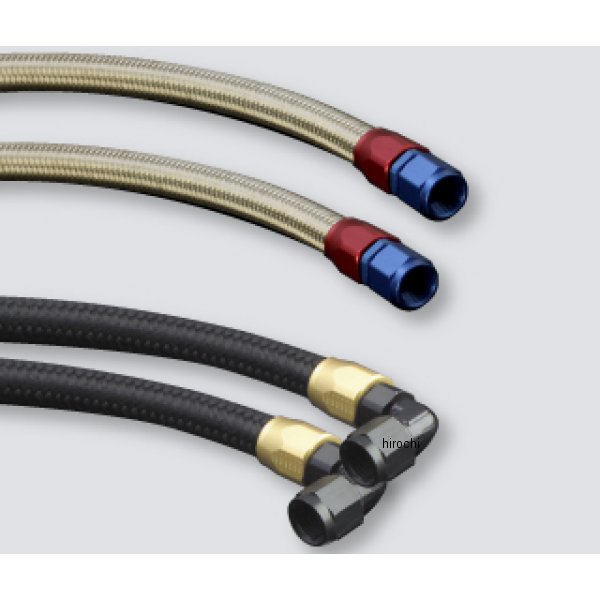 AC14057225B ACTIVE アクティブ オイルクーラーホースセット ラウンド #8 9-13R  Z1、Z2、Z750FX-1、Z1000MK2 ブラック仕様