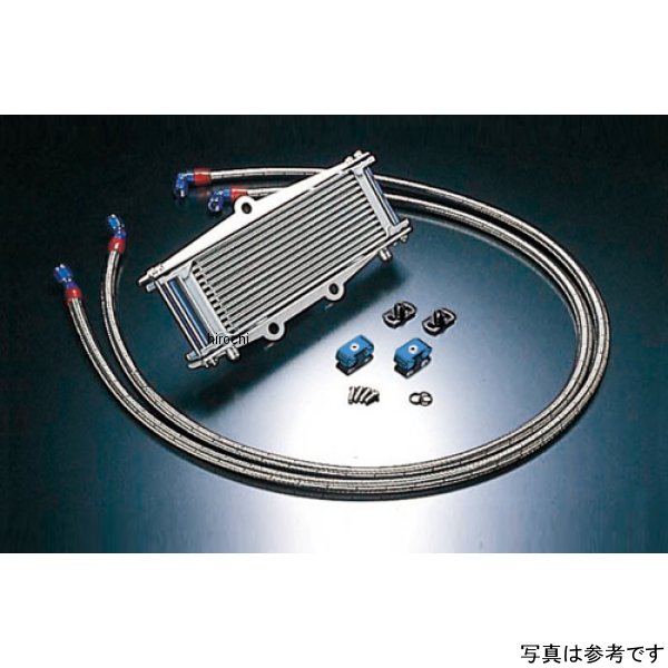 AC14067913C ACTIVE アクティブ オイルクーラーキット サーモ対応 サイド廻し/ストレート #6 9-13R  ゼファー400、ゼファーX シルバー