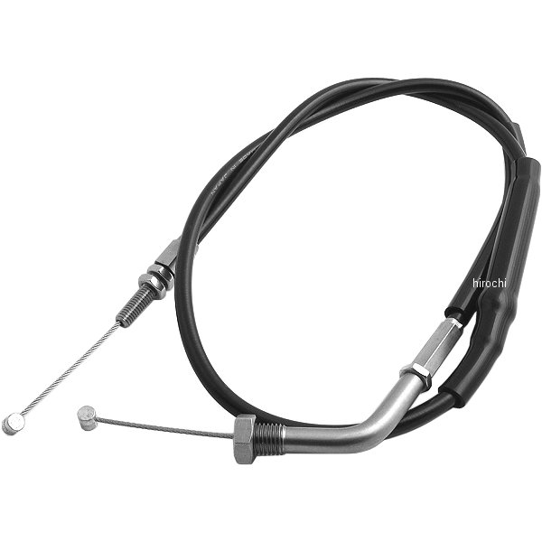 1060181 アクティブ ACTIVE アジャスタブルスロットルワイヤー タイプ2 汎用 800mm ステンレス/黒