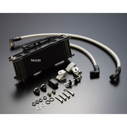 AC14067110BC アクティブ ACTIVE ストレートオイルクーラーキット #8 9-10R カワサキ Z1/Z2 ブラック