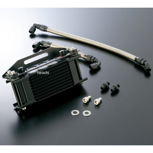 AC14067513B アクティブ ACTIVE ストレートオイルクーラーキット 上廻後ろ #8 9-13R カワサキ Z1/Z2 ブラック