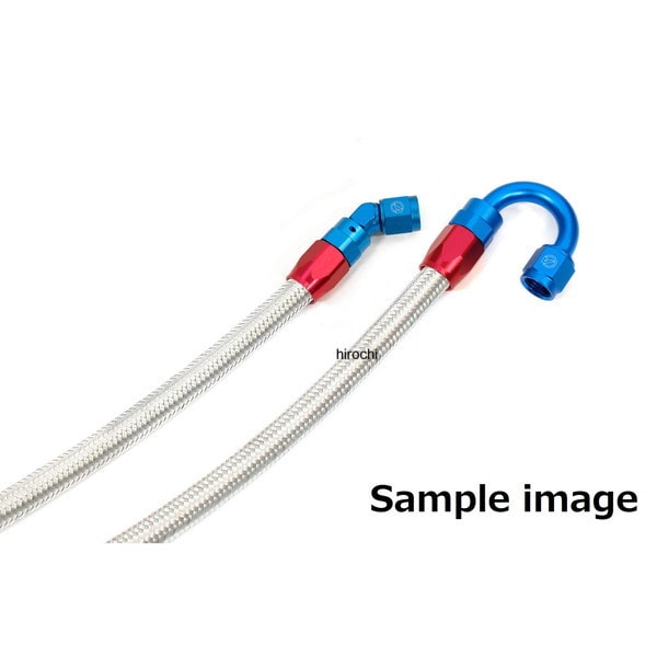 AC14057270 アクティブ ACTIVE ラウンドオイルクーラーホースセット サイド廻し #6 9-13R カワサキ ZEPHYR400/X シルバー