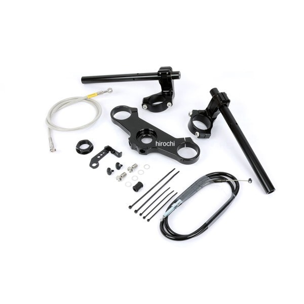 13630001 アクティブ ACTIVE セパレートハンドルキット&トップブリッジセット ヤマハ XSR900 22-24 ブラック