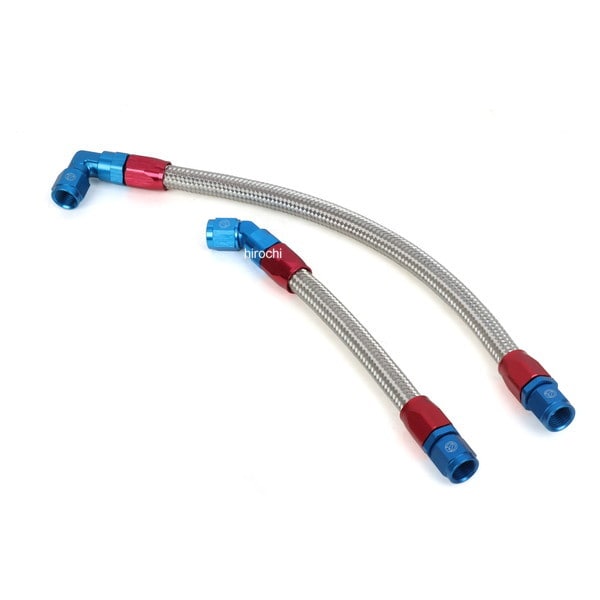 AC14051251 アクティブ ACTIVE ラウンドオイルクーラーホースセット #6 9-7R ホンダ CT125/JA65 23-25 シルバー