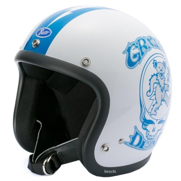 0107BBCGFD014 ブコ BUCO ジェットヘルメット ベビーブコ グレイトフルデッド 白 MLサイズ