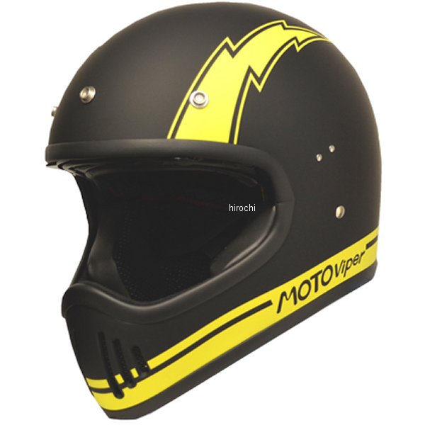 MP400 モトバイパー Moto-Viper フルフェイスヘルメット HOPPER INAZUMA  マットブラック Mサイズ